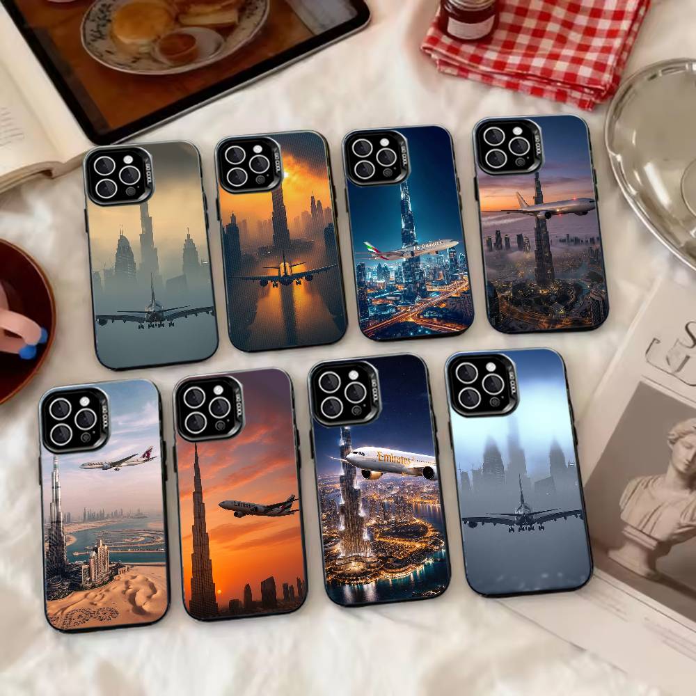 Phone Cases Dubai - Dubai Burj Khalifa Airplane Phone Case