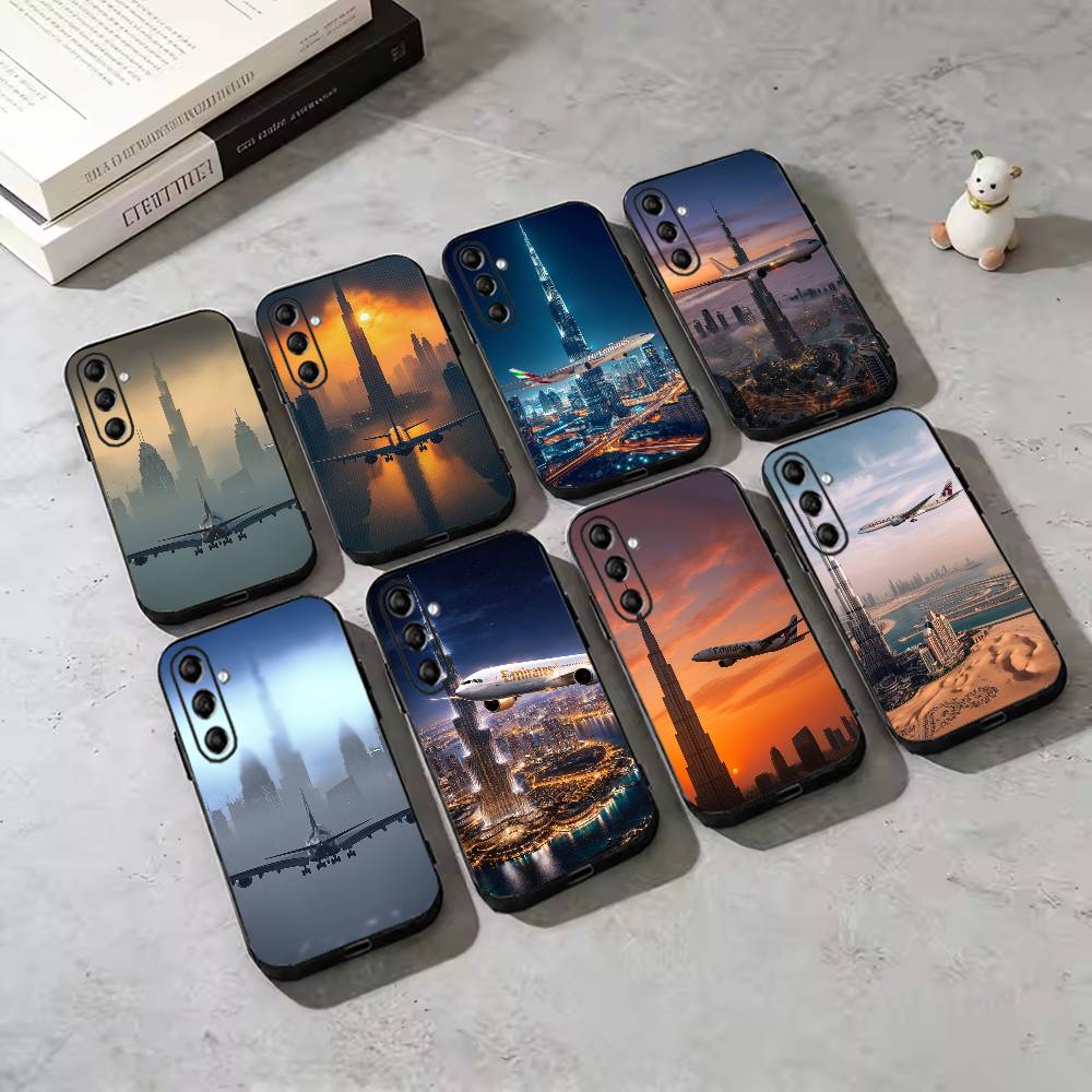 Phone Cases Dubai - Dubai Burj Khalifa Airplane Phone Case