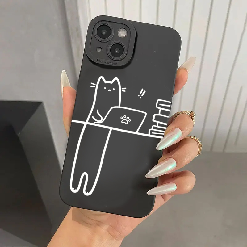Phone Cases Funny - Funny Animal Cat Paired Couple Phone