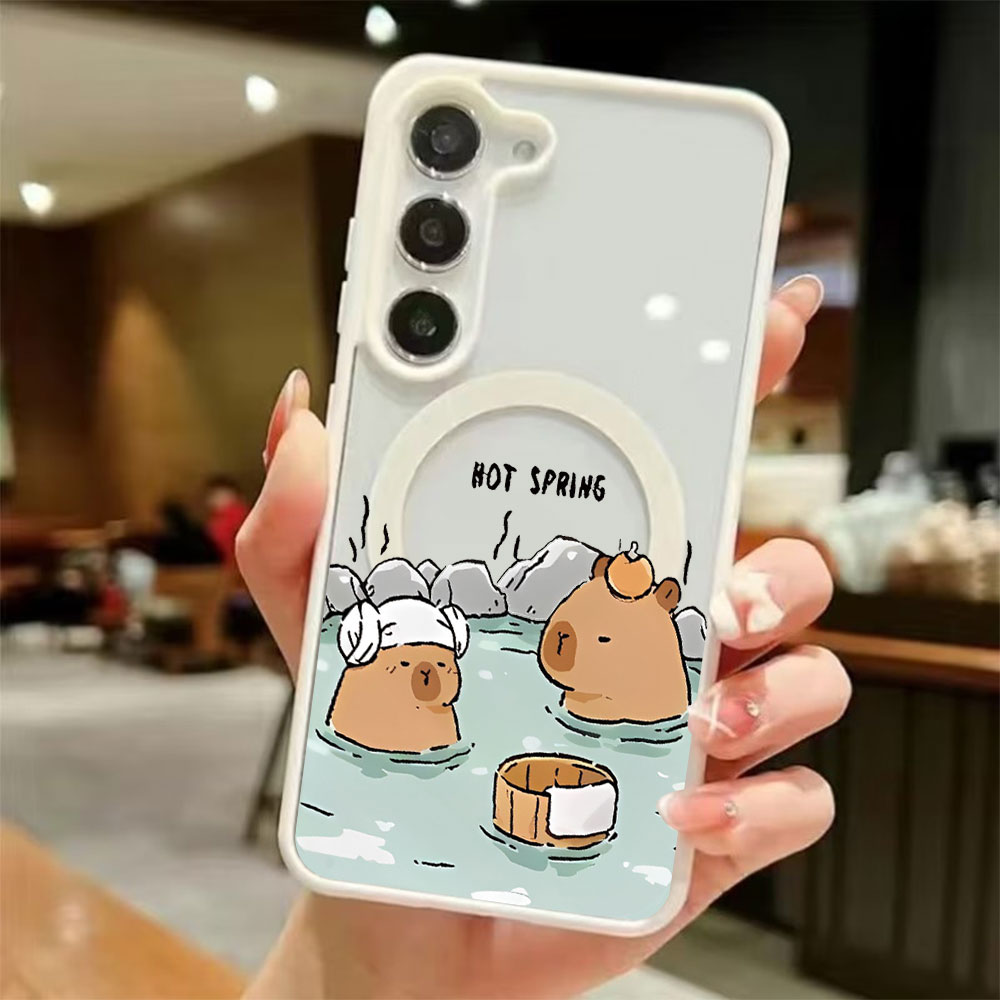 Phone Cases Samsung Galaxy - Color Transparent Magnetic Phone Case For