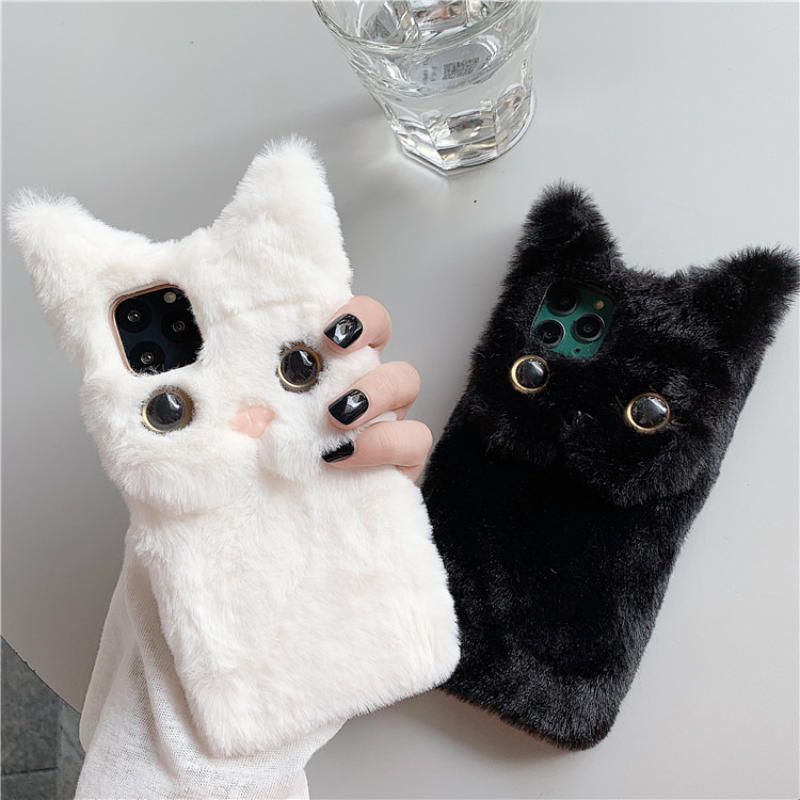 3D Cute Cartoon Cat Furry Plus - Phone Cases Iphone 17 Pro ulasan dan harga