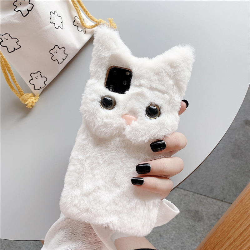 3D Cute Cartoon Cat Furry Plus - Phone Cases Iphone 17 Pro ulasan dan harga