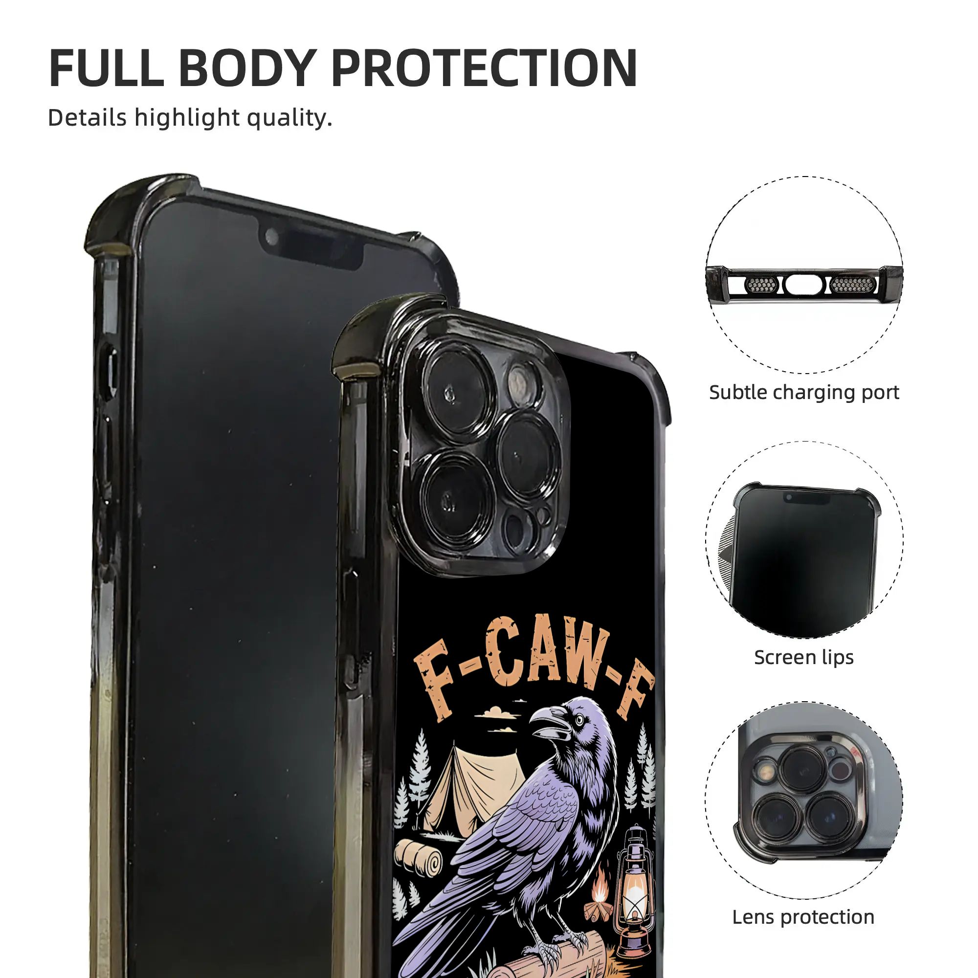 Funny Raven F CAW F I'm Campin - Phone Cases Funny ulasan dan harga