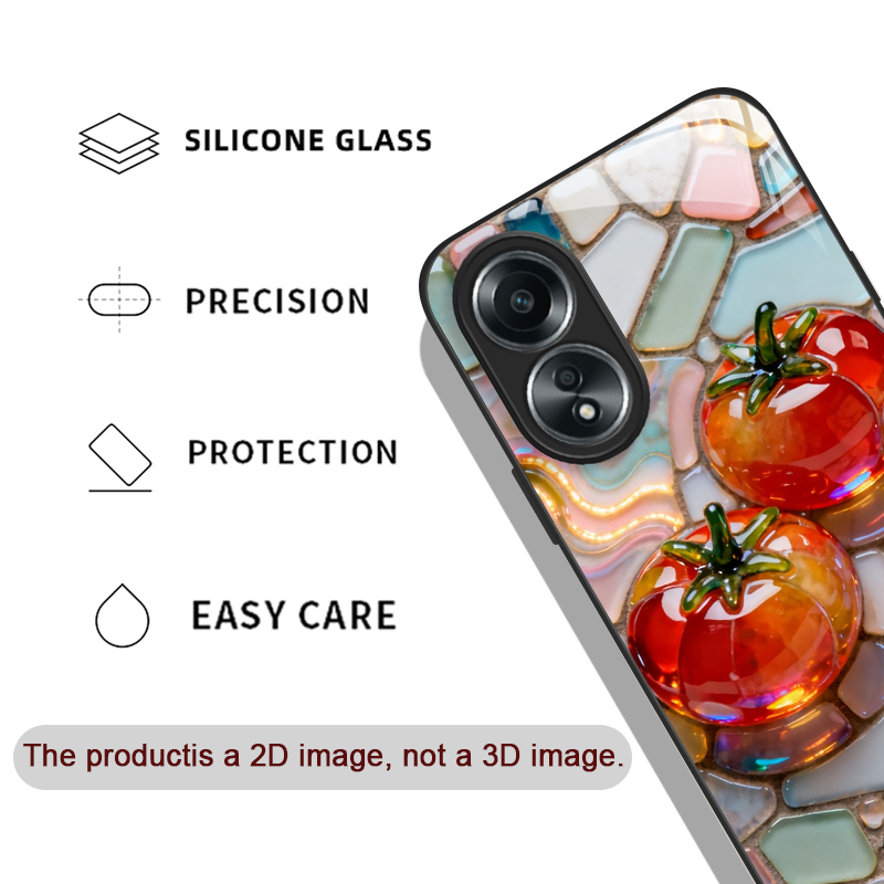 2D Flat Aesthetic Marble Fruit - Phone Cases Realme ulasan dan harga