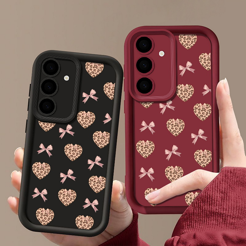 Retro Leopard Print Bow Phone  - Phone Cases Leopard Print ulasan dan harga