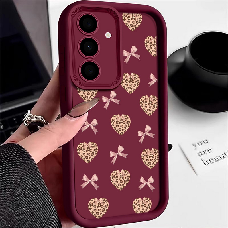 Retro Leopard Print Bow Phone  - Phone Cases Leopard Print ulasan dan harga