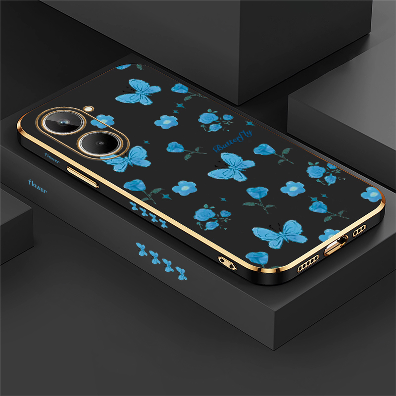 Flower Butterfly Print Phone C - Phone Cases Realme ulasan dan harga