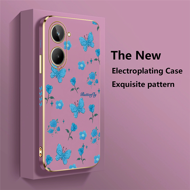 Flower Butterfly Print Phone C - Phone Cases Realme ulasan dan harga