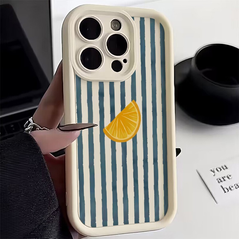 Striped Lemon Slice Pattern Ph - Phone Cases Redmi ulasan dan harga