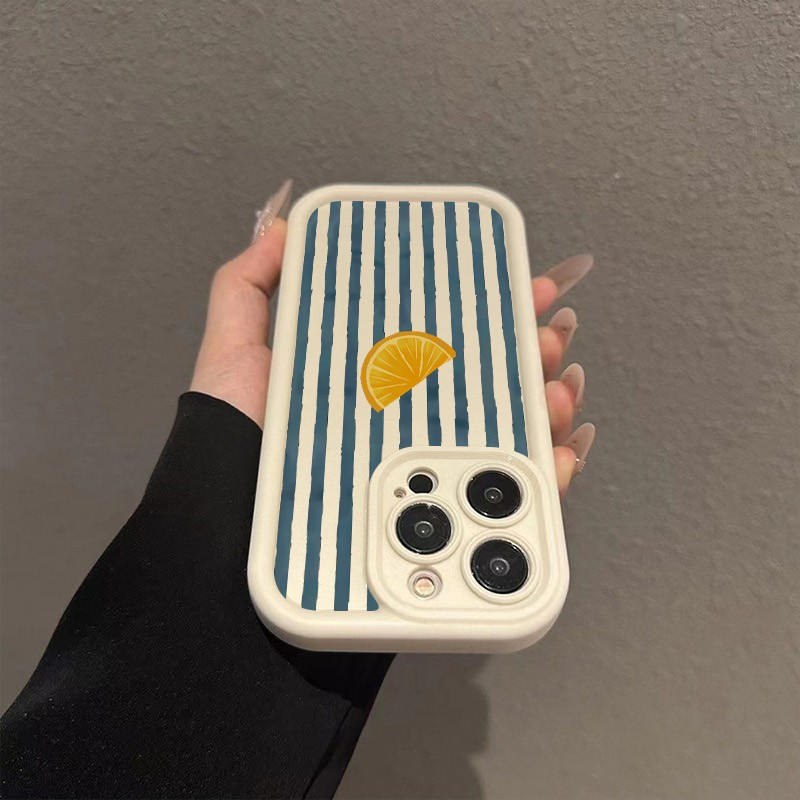 Striped Lemon Slice Pattern Ph - Phone Cases Redmi ulasan dan harga