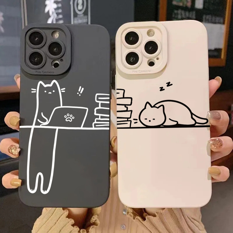 Funny Animal Cat Paired Couple - Phone Cases Funny ulasan dan harga