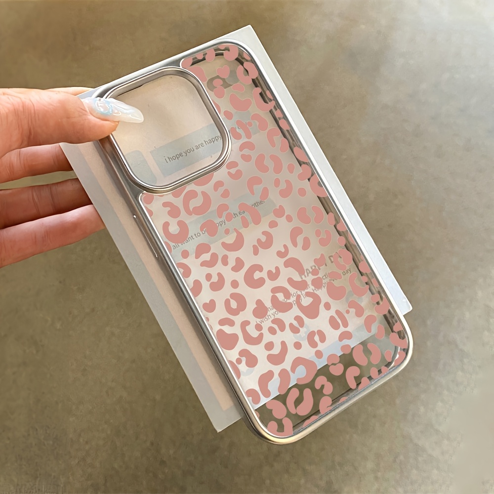 Pink Leopard Print Electroplat - Phone Cases Leopard Print ulasan dan harga