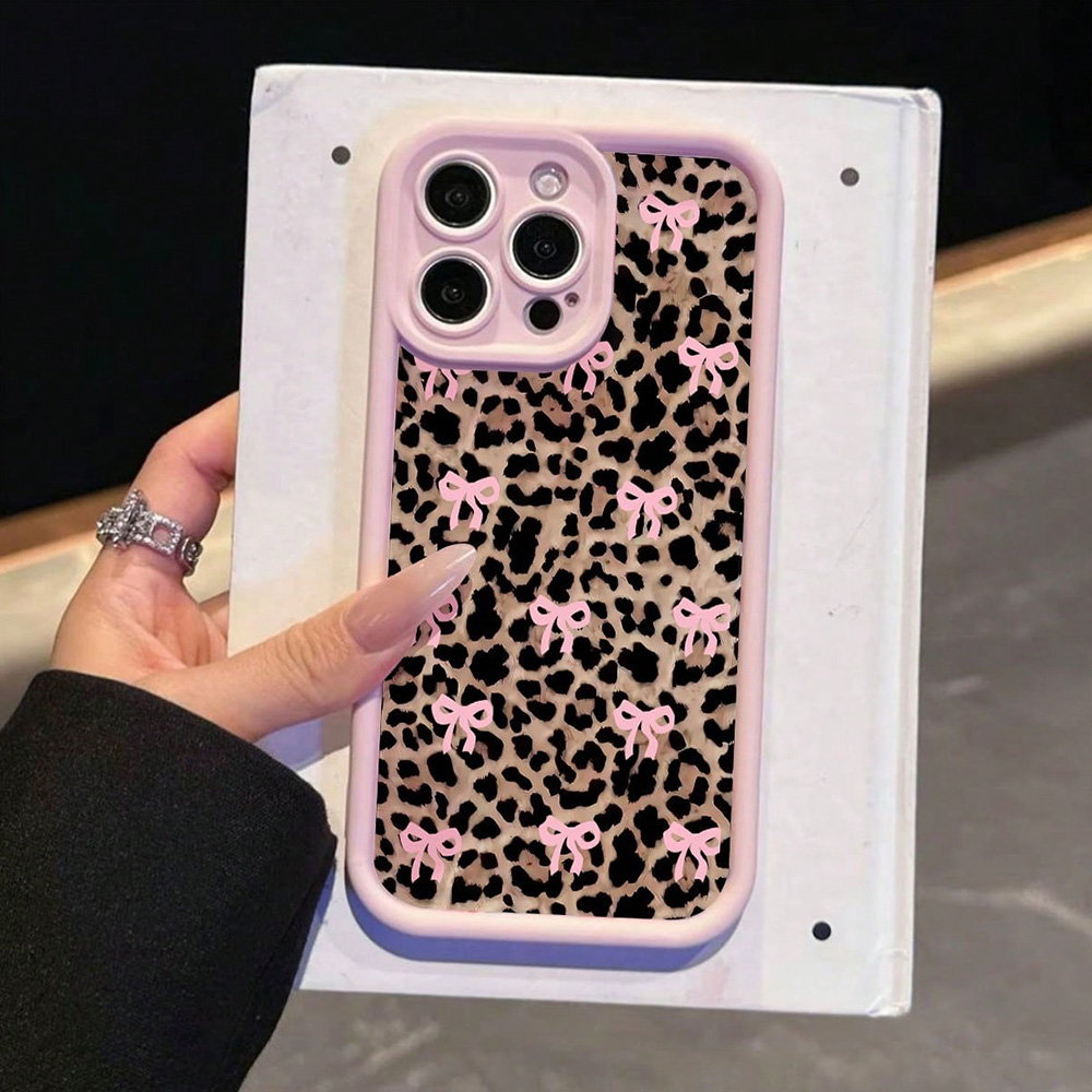 Pink Bow Lily Flower Leopard P - Phone Cases Leopard Print ulasan dan harga