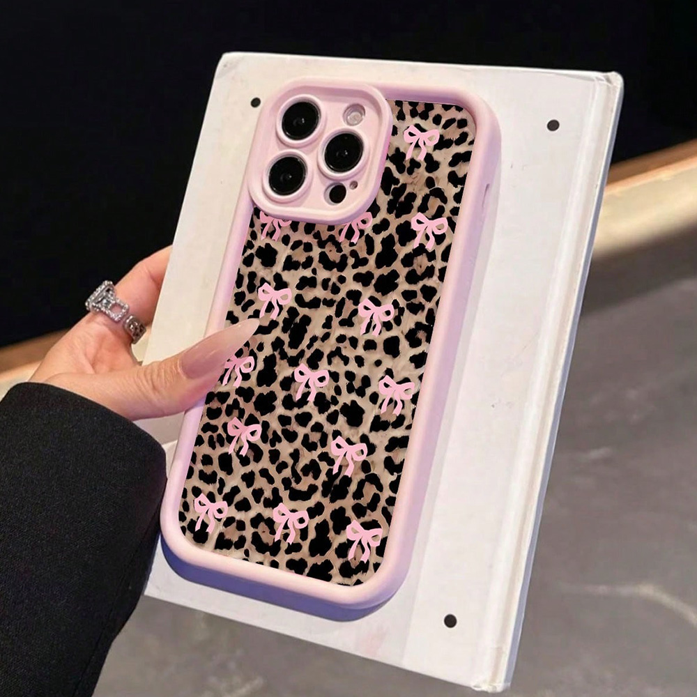 Pink Bow Lily Flower Leopard P - Phone Cases Leopard Print ulasan dan harga