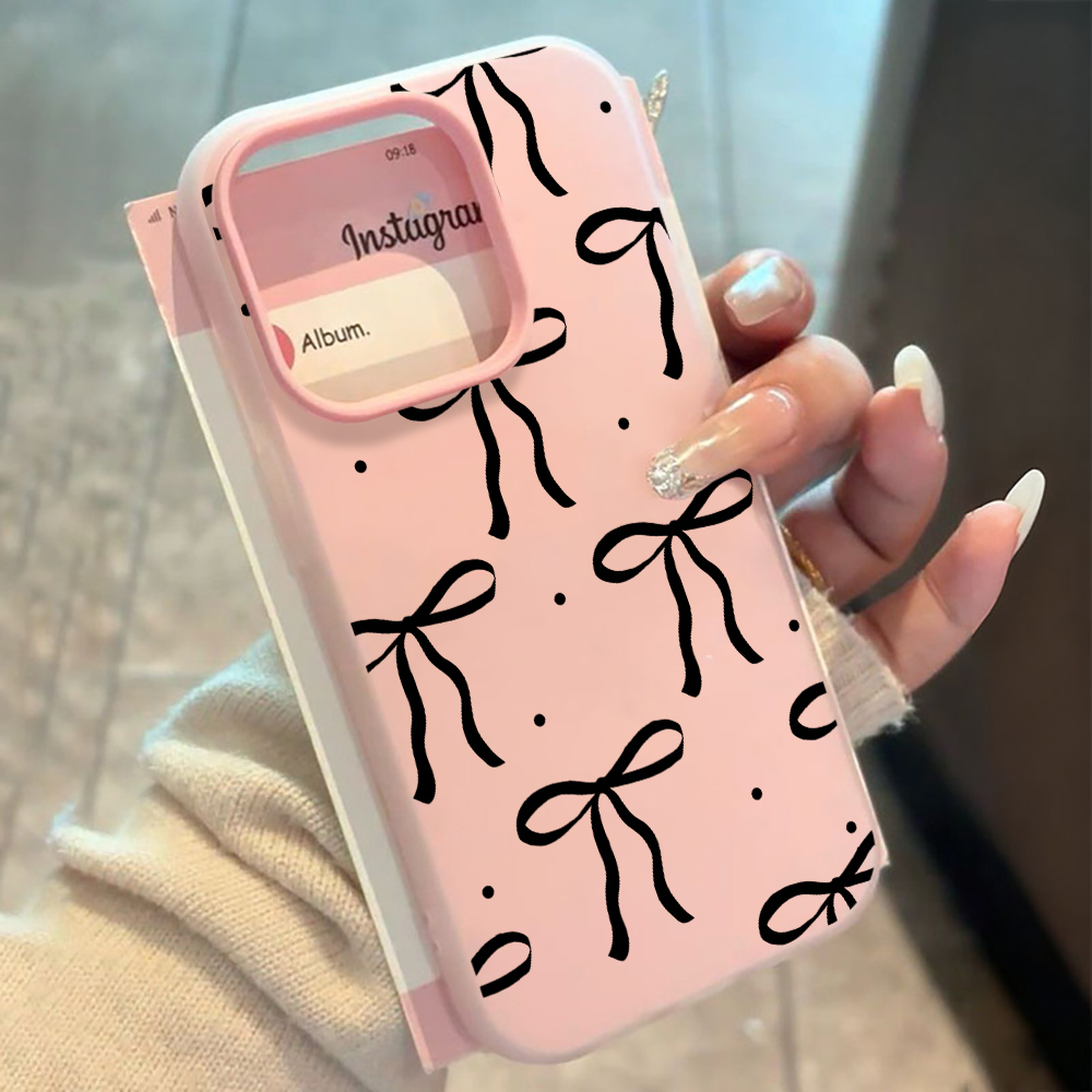 INS Big Black Bow Pattern SIli - Phone Cases Xiaomi 14T ulasan dan harga
