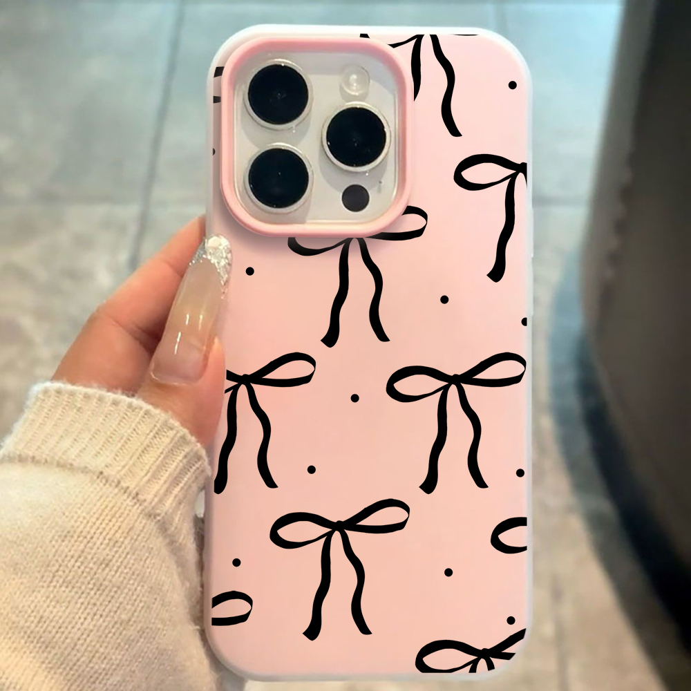 INS Big Black Bow Pattern SIli - Phone Cases Xiaomi 14T ulasan dan harga
