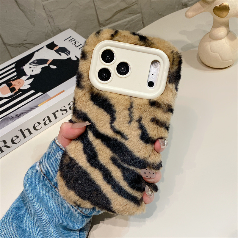 Luxury Zebra Pattern Fluffy Pl - Phone Cases Iphone 17 Pro ulasan dan harga