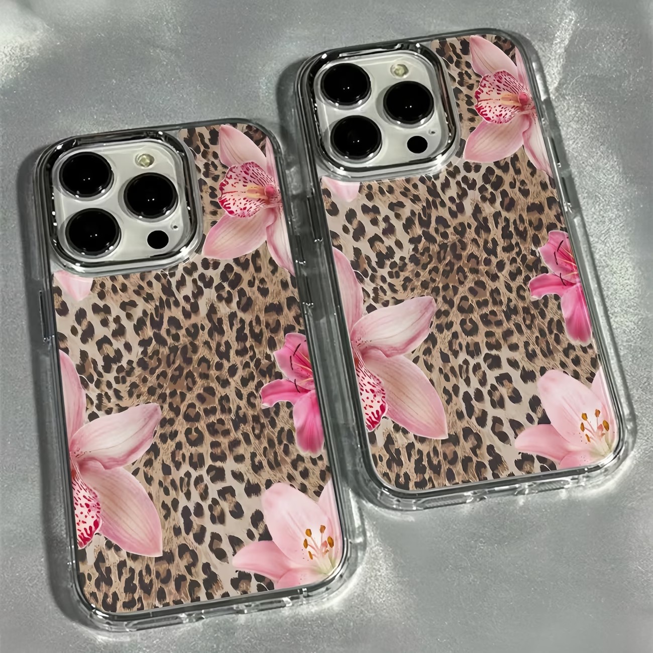 Leopard Print Lily Flower Tran - Phone Cases Leopard Print ulasan dan harga