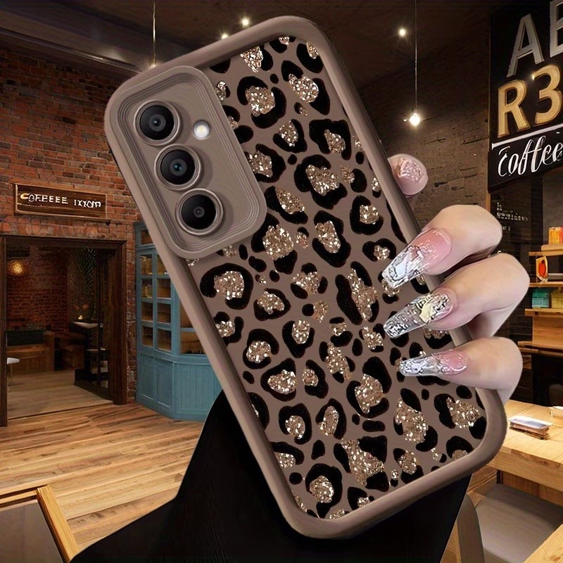 Glitter Leopard Print Silicone - Phone Cases Leopard Print ulasan dan harga