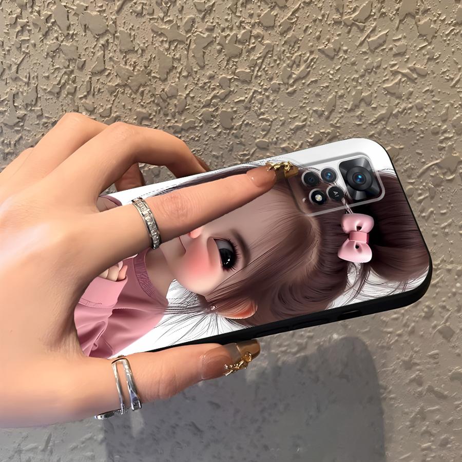 Cartoon Girl Pattern Funda Pho - Phone Cases Xiaomi ulasan dan harga
