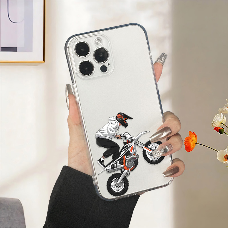 Motorcycle Boy Pattern Transpa - Phone Cases Vape ulasan dan harga