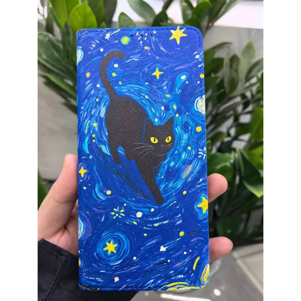 Painted Magnetic Flip Leather  - Phone Cases Samsung Galaxy ulasan dan harga