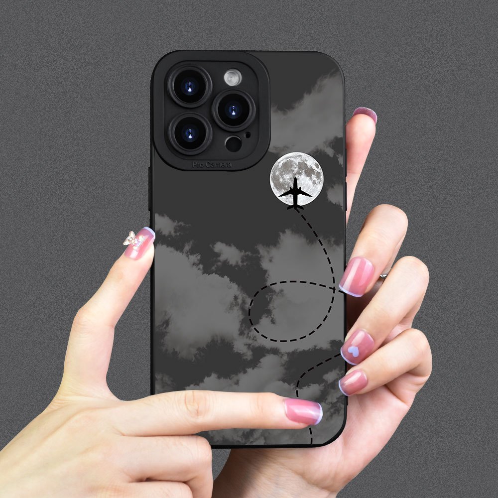 Night Sky Airplane Cartoon Cre - Phone Cases Funny ulasan dan harga
