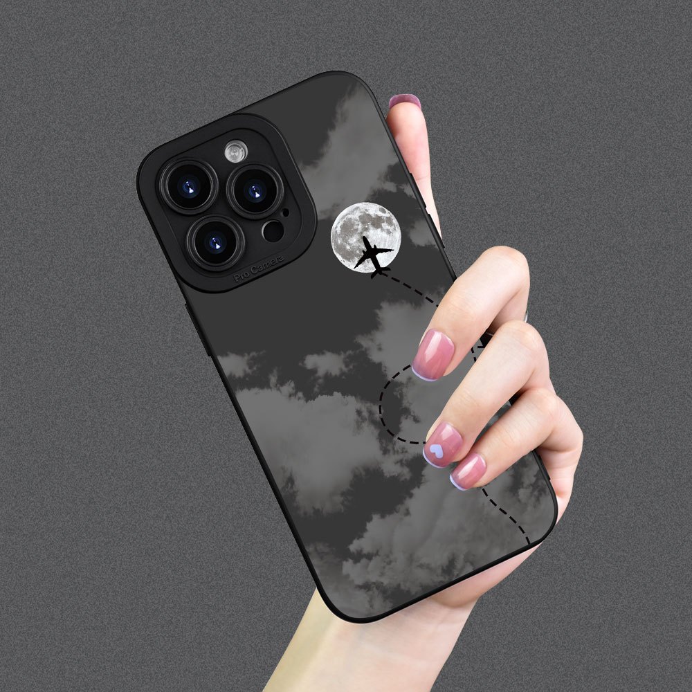 Night Sky Airplane Cartoon Cre - Phone Cases Funny ulasan dan harga