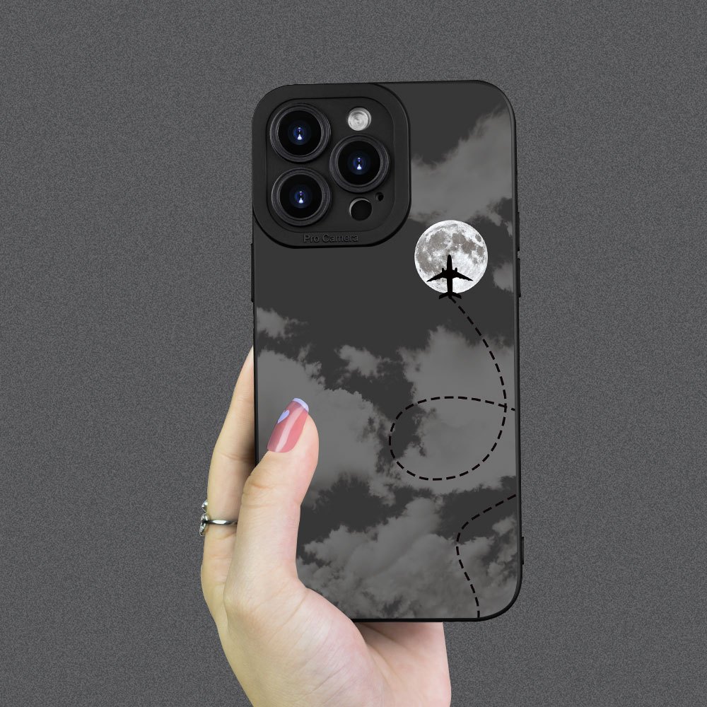 Night Sky Airplane Cartoon Cre - Phone Cases Funny ulasan dan harga