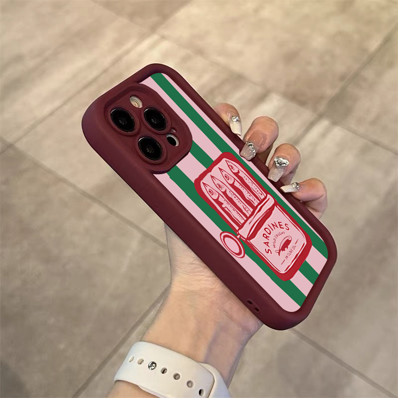 Funny Sardine Can Retro Stripe - Phone Cases Funny ulasan dan harga