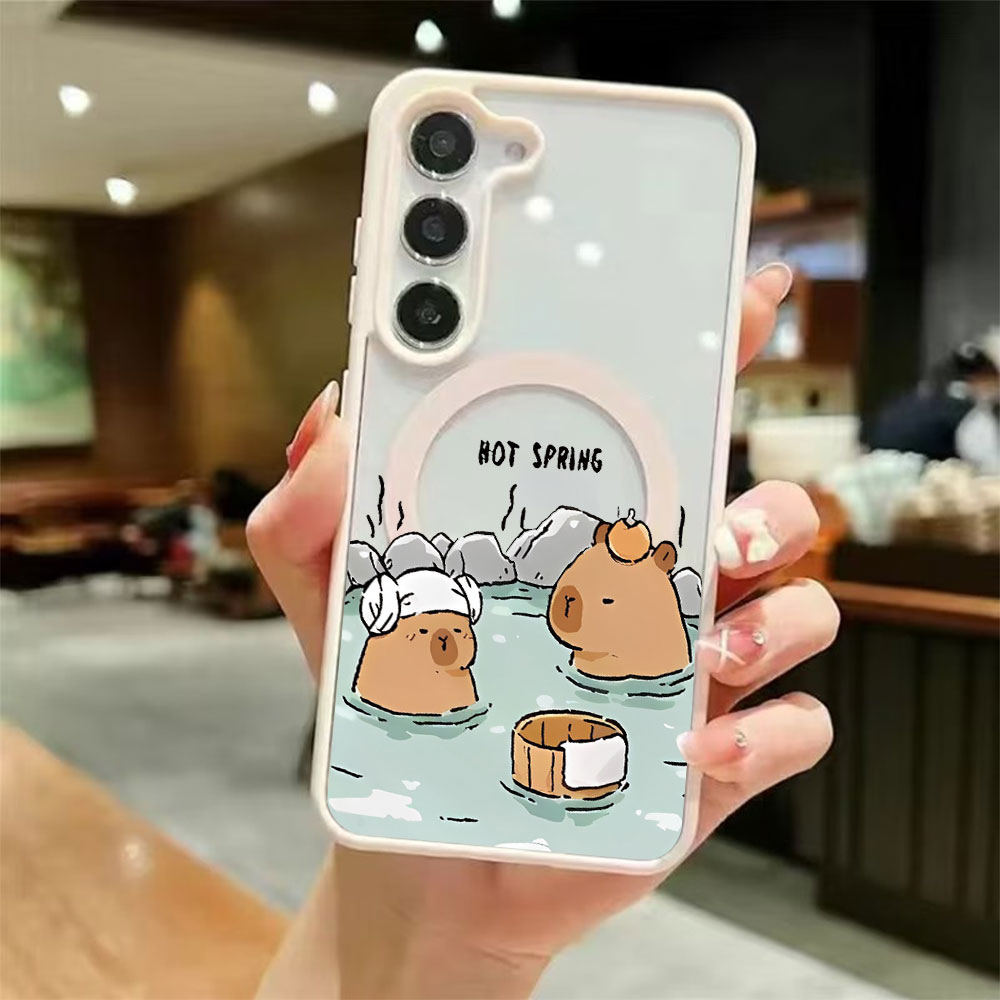 Color Transparent Magnetic Pho - Phone Cases Samsung Galaxy ulasan dan harga