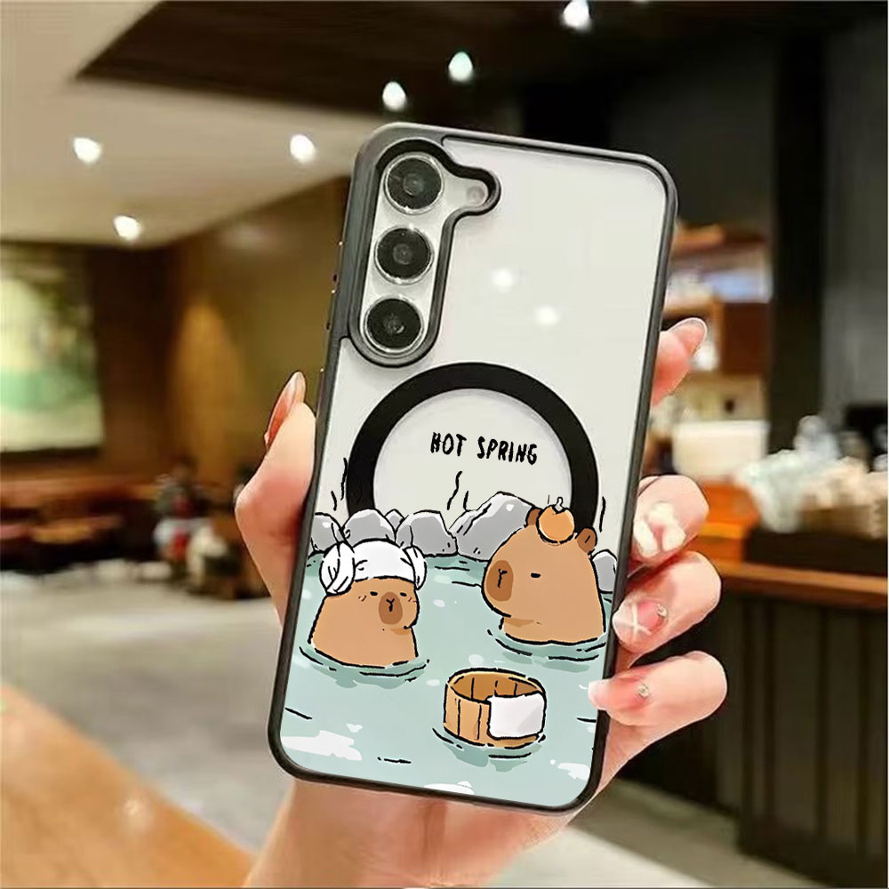 Color Transparent Magnetic Pho - Phone Cases Samsung Galaxy ulasan dan harga