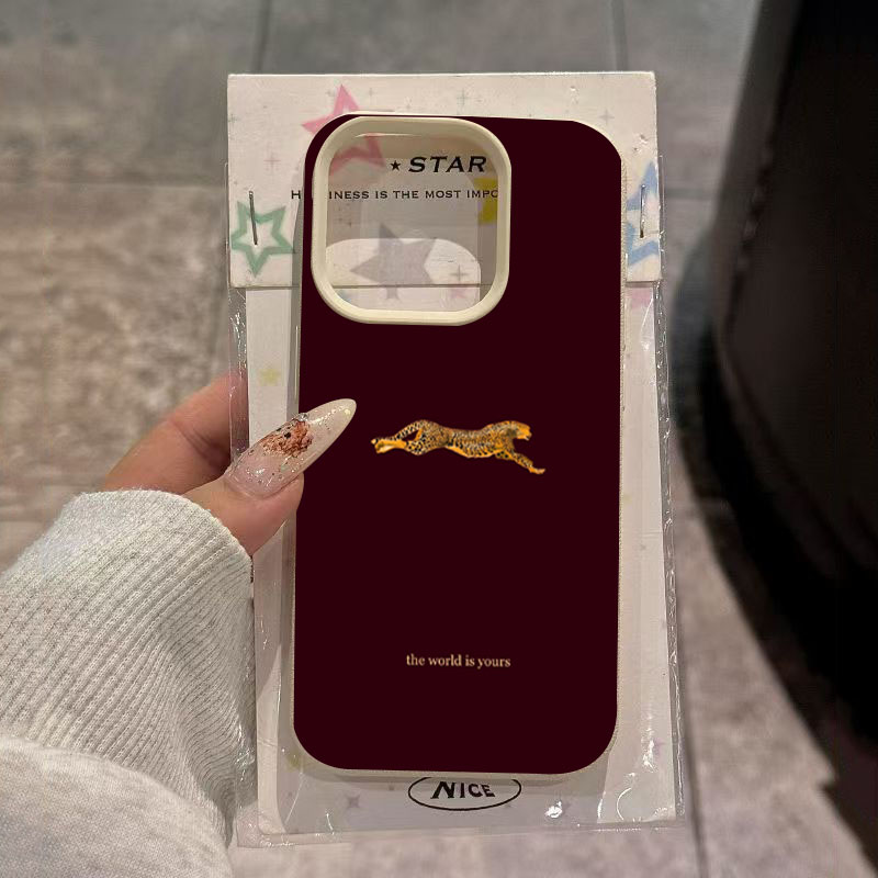 Minimalist Leopard Running Pat - Phone Cases Leopard Print ulasan dan harga