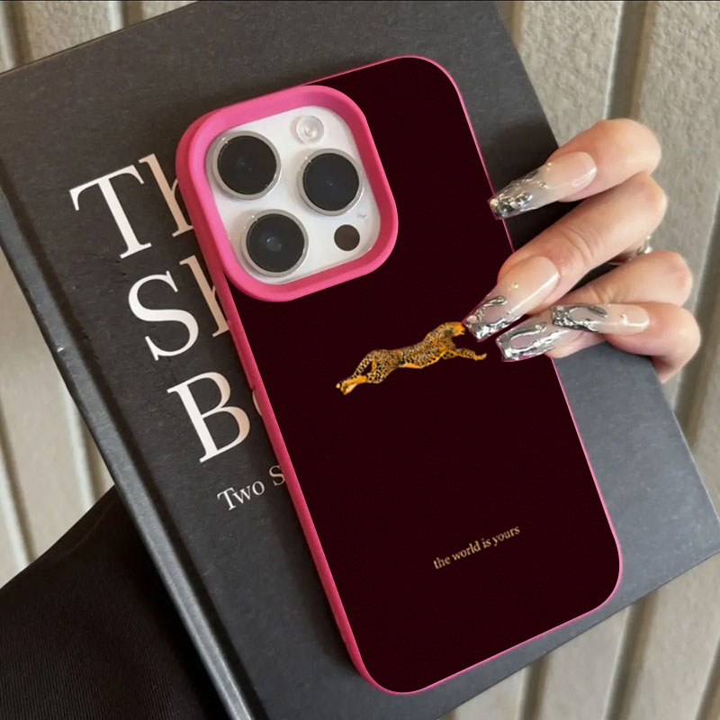 Minimalist Leopard Running Pat - Phone Cases Leopard Print ulasan dan harga
