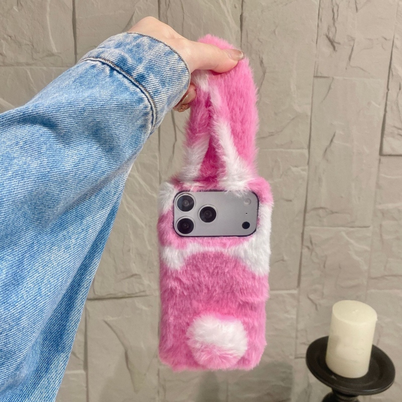 Cute Rabbit Design Fluffy Phon - Phone Cases Iphone 17 Pro ulasan dan harga