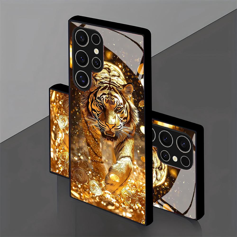 Tiger pattern glass Phone Case - Phone Cases Samsung Galaxy ulasan dan harga