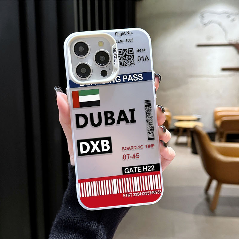DUBAI Boarding Pass Ticket Pho - Phone Cases Dubai ulasan dan harga